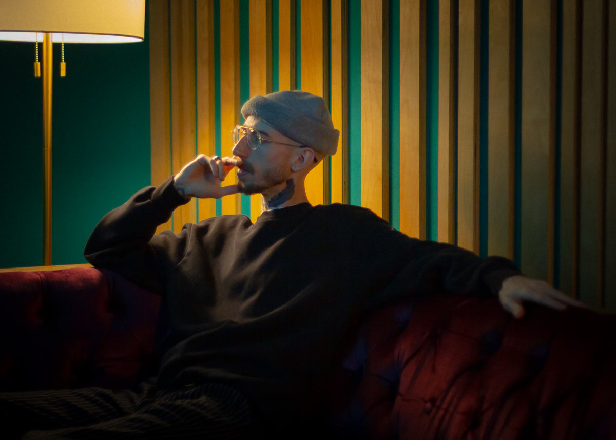 Nick Audy plays drums